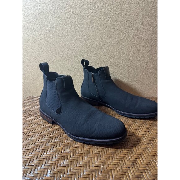 Stacy Adams Mens Oakhurst Chelsea Boots Side Zipper Black Size 10 - Picture 1 of 11